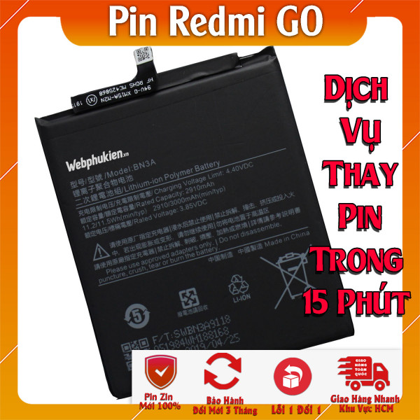 Pin Webphukien cho Xiaomi Redmi Go  Việt Nam BN3A - 3000mAh 
