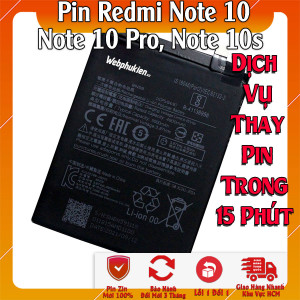 Pin Webphukien cho Xiaomi Redmi Note 10 4G, Redmi Note 10S, Redmi Note 10 Pro 4G Việt Nam - BN59 5000mAh