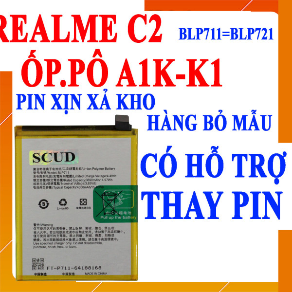 Pin Webphukien cho Oppo A1K, Oppo K1 Việt Nam BLP711 - 4000mAh