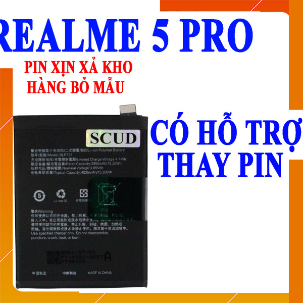 Pin Webphukien cho Realme 5 Pro Việt Nam BLP731 dung lượng 4035mAh 