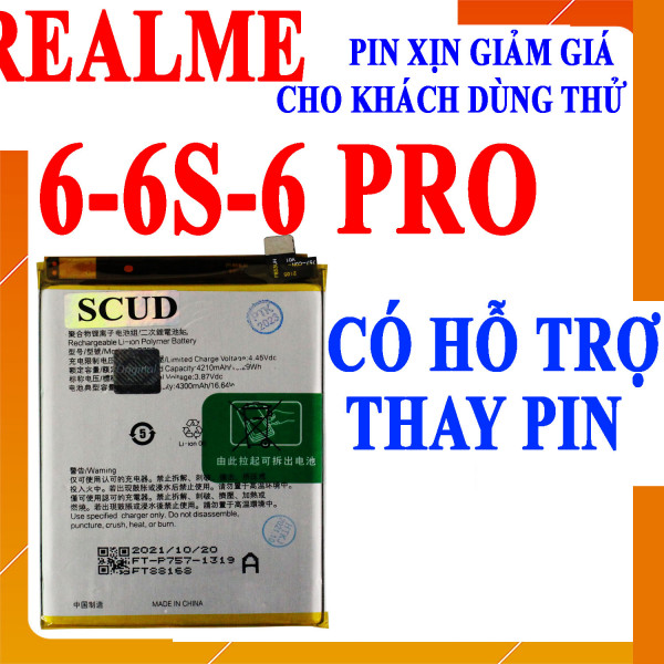 Pin Webphukien cho Oppo Realme 6, Realme 6 Pro, Realme 6S Việt Nam BLP757 - 4300mAh 