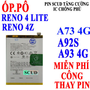 Pin SCUD/Webphukien Oppo A92S, A93, Reno 4 Lite, A73, F17 Pro, Reno 4Z 5G - BLP779 4000mAh