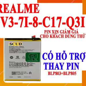 Pin Webphukien cho Realme 7i, V3 5G, 8, C17, Q3i Việt Nam - BLP803 BLP805 5000mAh
