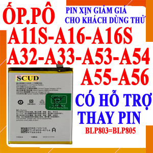 Pin Webphukien cho Oppo A11S, A16, A16S, A32, A33, A53, A54, A55, A56 BLP805 BLP803 5000mAh