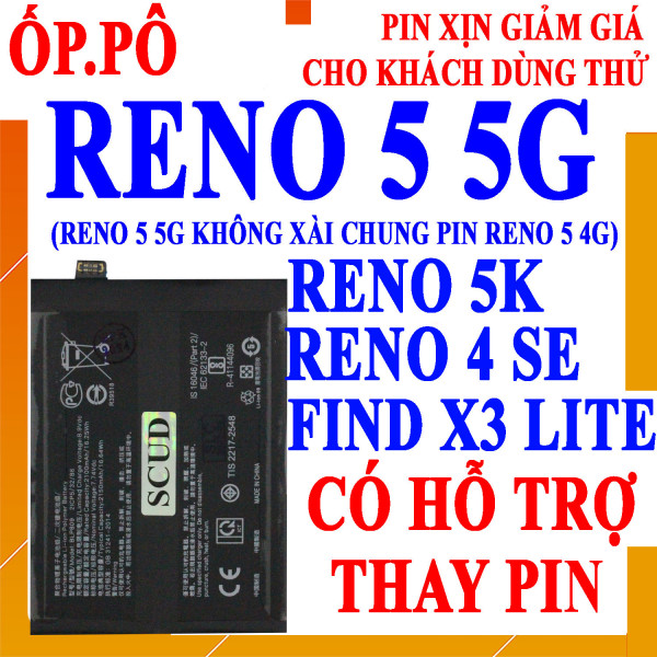 Pin Webphukien cho Oppo Reno 5 5G, Reno 5K,Reno 4 SE, Find X3 Lite Việt Nam - BLP809 4250 mAh