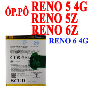 Pin SCUD/Webphukien cho Oppo Reno 5 4G/Reno 5Z/Reno 6Z/Reno 6 Việt Nam BLP819 - 4310mAh 