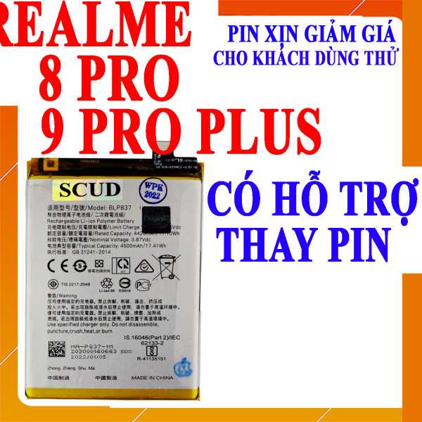 Pin Webphukien cho Realme 8 Pro/Realme 9 Pro Plus Việt Nam BLP837 - 4500mAh