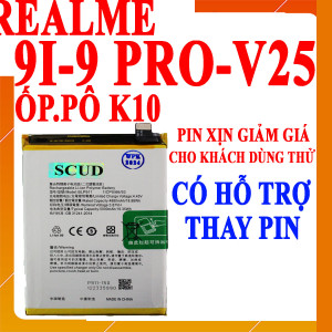 Pin Scud Realme 9i/9 Pro/V25/Oppo K10 5000 mAh