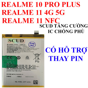 Pin Scud/Webphukien cho Realme 10 Pro Plus/Realme 11 5G NFC/Realme 11 4G/Realme 11 NFC 5000mAh BLP951 Pin Scud/Webphukien cho Realme 10 Pro Plus/Realme 11 5G NFC/Realme 11 4G/Realme 11 NFC 5000mAh BLP951