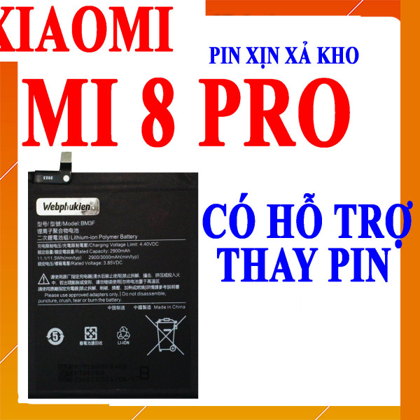 Pin Webphukien cho Xiaomi Mi8 Pro, Mi 8 Pro, Mi8 Explorer, Mi 8 Explorer Việt Nam BM3F - 3000mAh