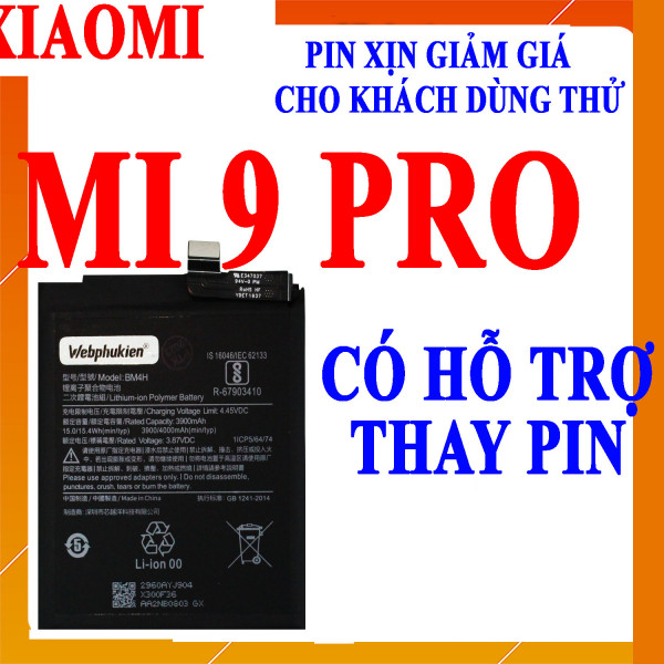 Pin Webphukien cho Xiaomi Mi 9 Pro BM4H 4000 mAh Việt Nam