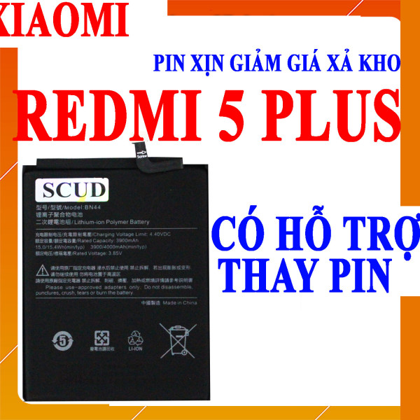 Pin Webphukien cho Xiaomi Redmi 5 plus Việt Nam (BN44) - 4000mAh 