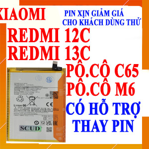 Pin Webphukien cho Xiaomi Redmi 13C/Redmi 12C/Poco C65/Poco M6 BN5Q 5000mAh