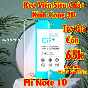 Miếng dán kính cường lực Xiaomi Redmi Note 10 4G 5G Full hiệu Nillkin.tw (Đen)