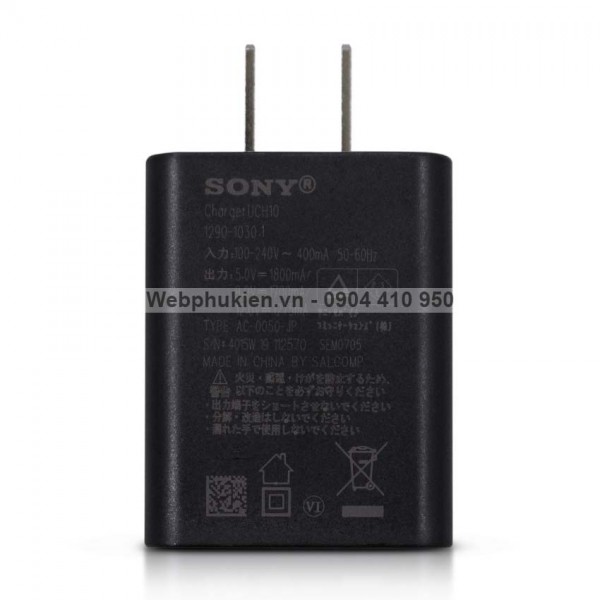 Cốc sạc Nhanh Sony UCH10 Zin chính hãng (chân dẹt) - Quick Charge 2.0