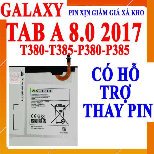 Pin Webphukien cho Samsung Galaxy Tab A 8.0 2017 P385 P380 T380 T385 Việt Nam EB-BT367ABA 5000mAh