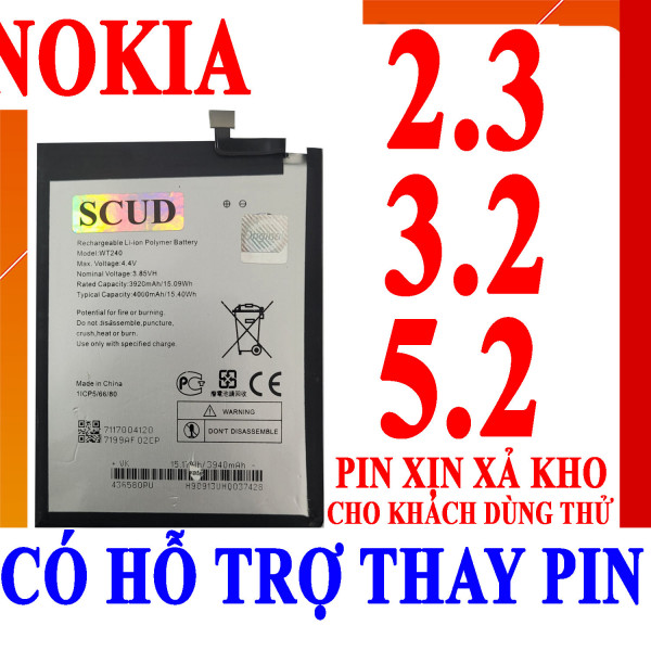 Pin Webphukien cho Nokia 3.2, Nokia 2.3, Nokia 5.2 Việt Nam WT240 4000mAh