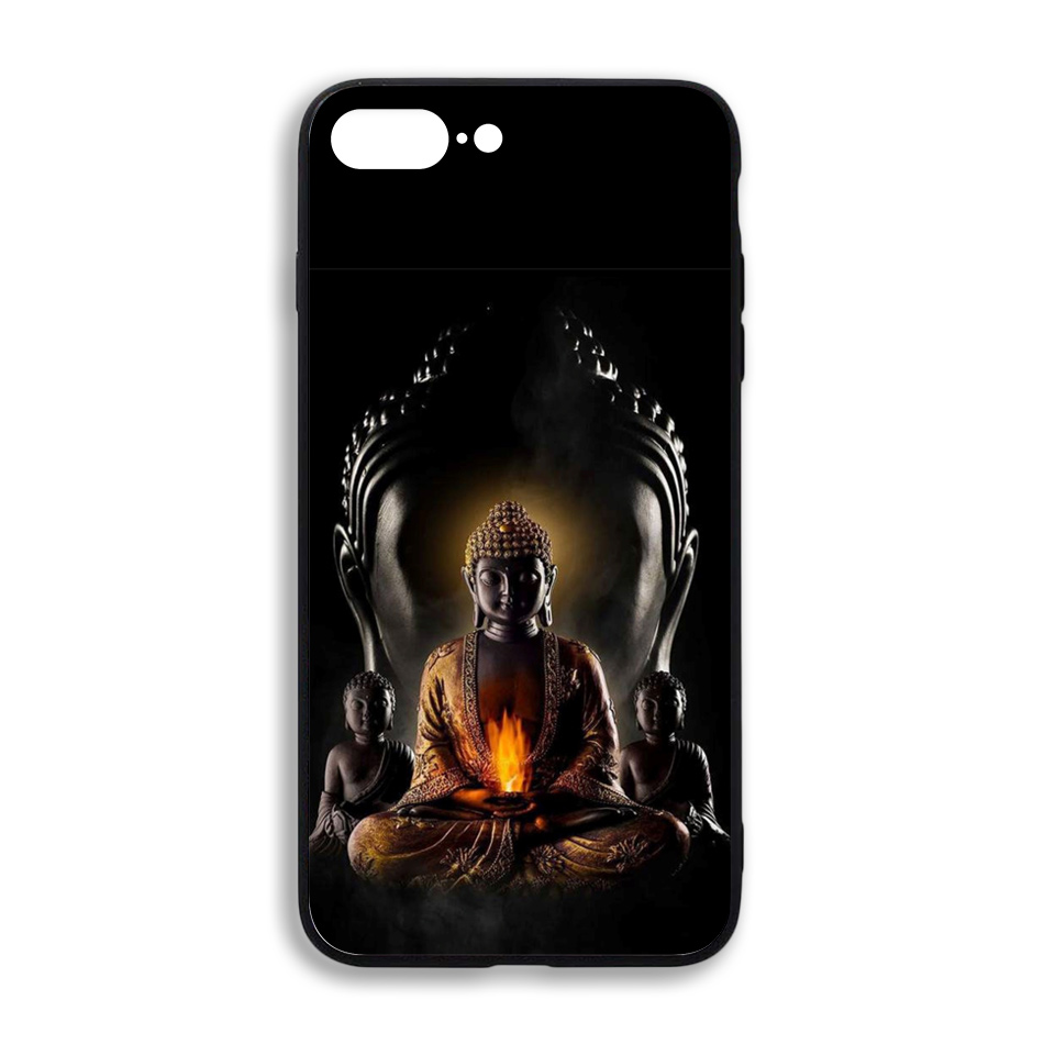 Ốp Lưng Kính In Hình Cho Iphone 7 Plus Hình Tượng Phật (Mẫu 19) - Hàng  Chính Hãng