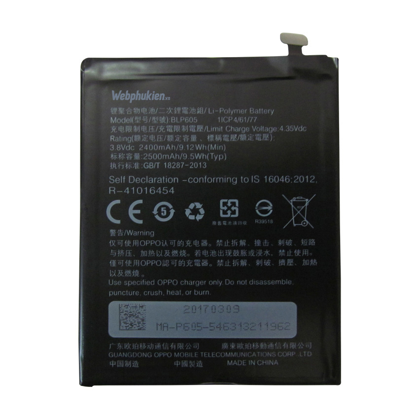 Pin Oppo Neo 7 A33 (BLP605) - 2500mAh Original Battery